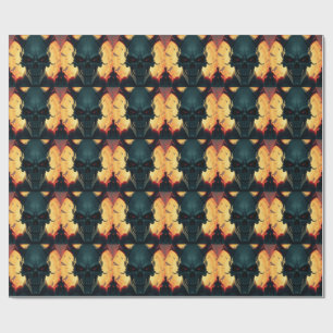 Skull Tecknads Stil Illustration Fantasy Art Presentpapper