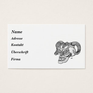 Skull - Teufelschädel Visitkort