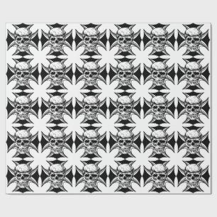 Skull thorn krona kor goth biker art presentpapper