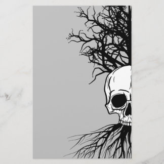 Skull & Träd Brevpapper