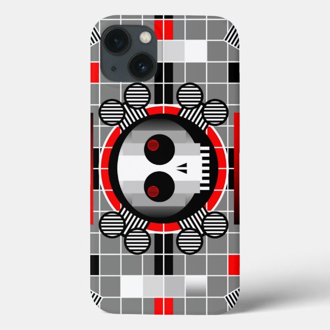 Skull TV iPhone knappt där fodral (Baksida)