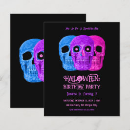 Skull, underbar gotisk Rosa Halloween Birthday Bud