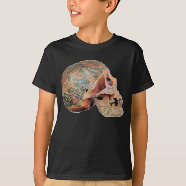Skull underordnad T-Shirt (Framsida)