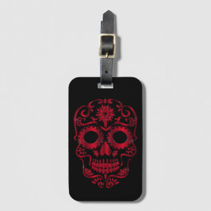 Skull-utresagg-tagg Bagagebricka
