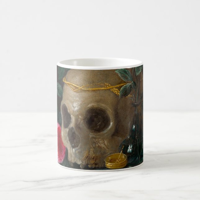 Skull Vanitas still Life Jan van Kessel Kaffemugg (Center)