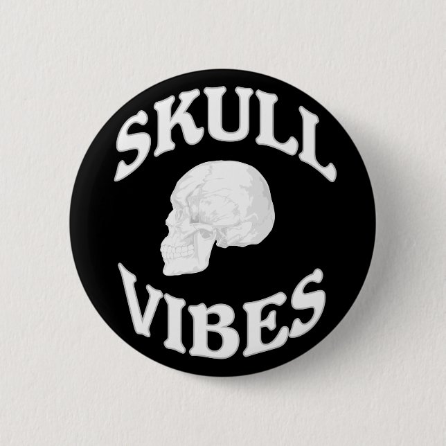 Skull vibes knapp (Framsida)