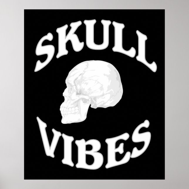Skull vibes poster (Framsidan)