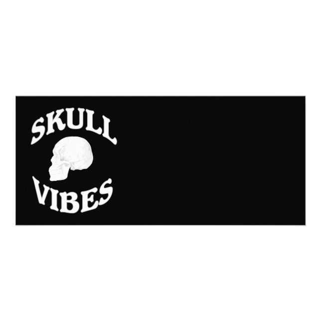 Skull vibes reklamkort (Framsidan)