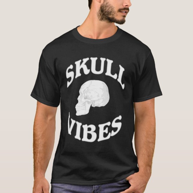 Skull vibes t shirt (Framsida)