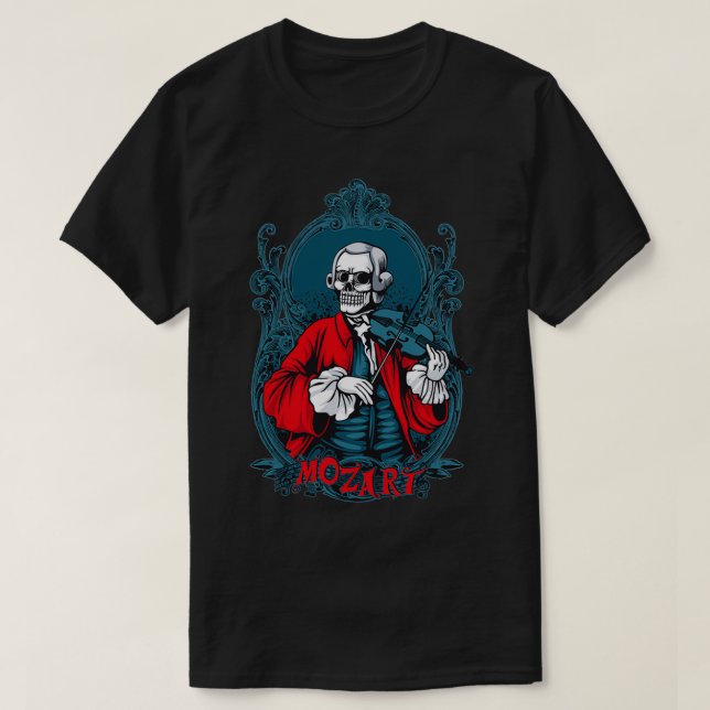 Skull violin t shirt (Design framsida)