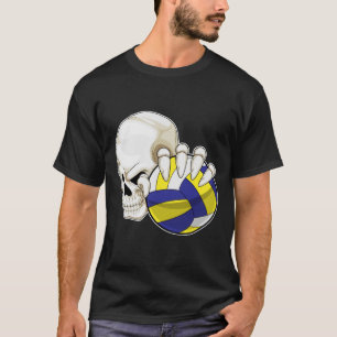Skull Volleyball-spelare Volleyball T Shirt