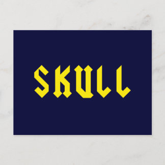 Skull Vykort