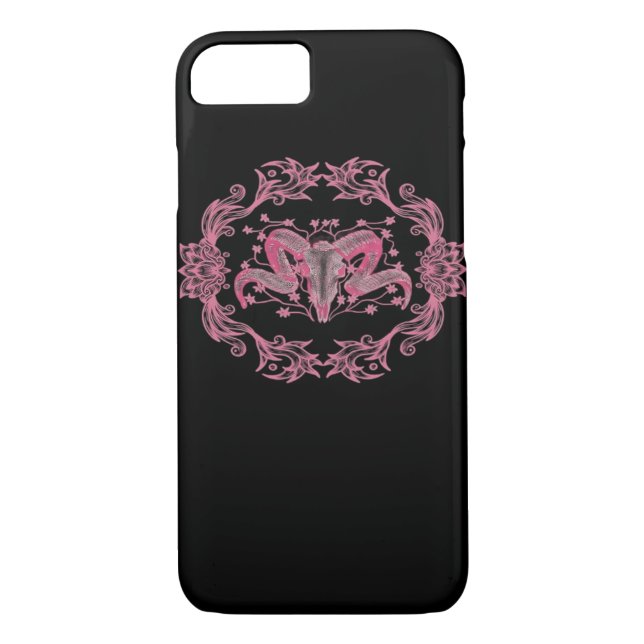 Skull Whimsigoth Aesthetic Case-Mate iPhone Skal (Baksida)