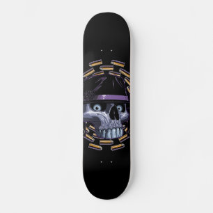 Skulla teckningsdesign mini skateboard bräda 18,5 cm