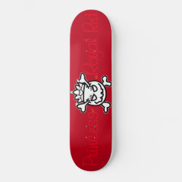 Skullägg på Royal Red Mini Skateboard Bräda 18,5 Cm