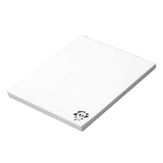 Skullat Anteckningsblock 5,5 x 6 tum (svart)