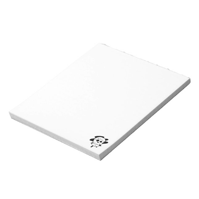 Skullat Anteckningsblock 5,5 x 6 tum (svart) (Roterad)