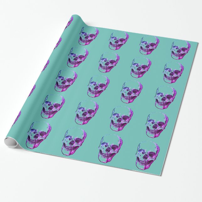Skullblå Presentpapper (Utrullad)