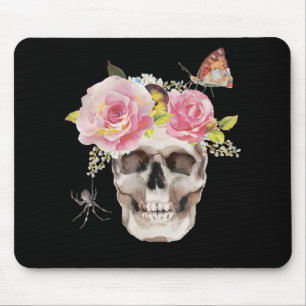 Skullblommor Butterfly Spider Halloween Gift Musmatta
