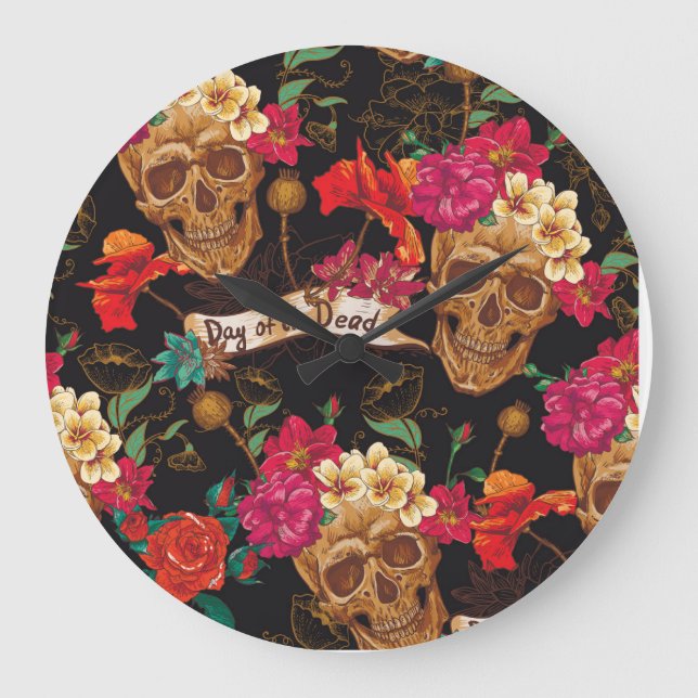 Skullblommor Dold-bakgrund Stor Klocka (Framsida)