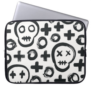 Skullcirkeln Kor: Sömlös Dekoration. Laptop Fodral