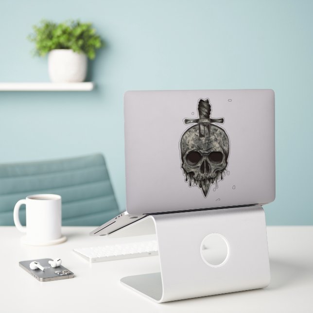Skulldekal Klistermärken (Laptop På Skrivbordet)
