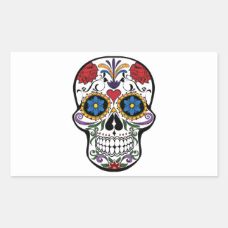 Skulldekal Rektangulärt Klistermärke