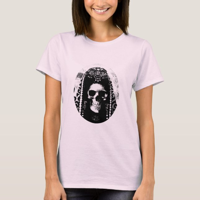 Skulldesign Dam T-shirt (Framsida)