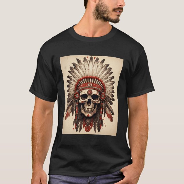Skulldöd på indiskt socker t shirt (Framsida)