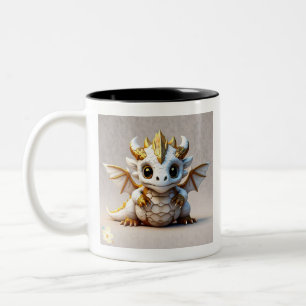 "Skulldrakdesign" Två-Tonad Mugg