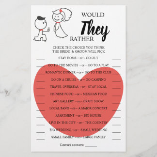 Skulle de hellre använda ett Bröllop-par-spelkort? Flygblad