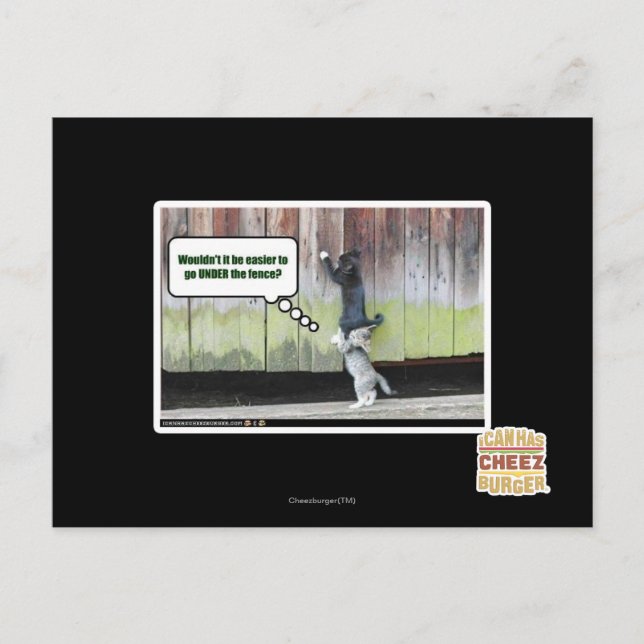 Skulle det inte vara enklare? vykort (Framsida)