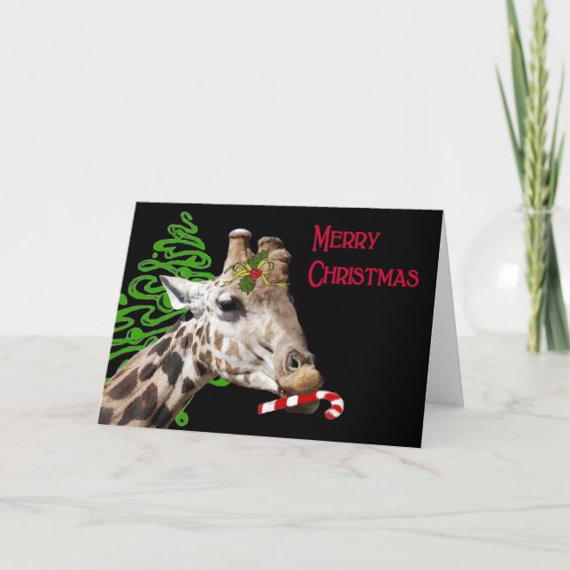 Skulle dig gilla en candy cane? helgkort (Framsida)