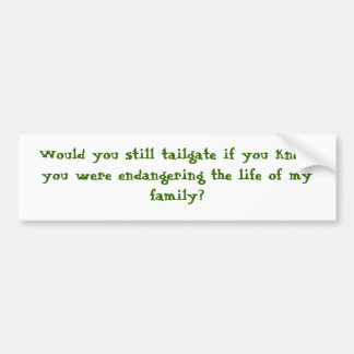 Skulle dig stilla baklucka? bildekal