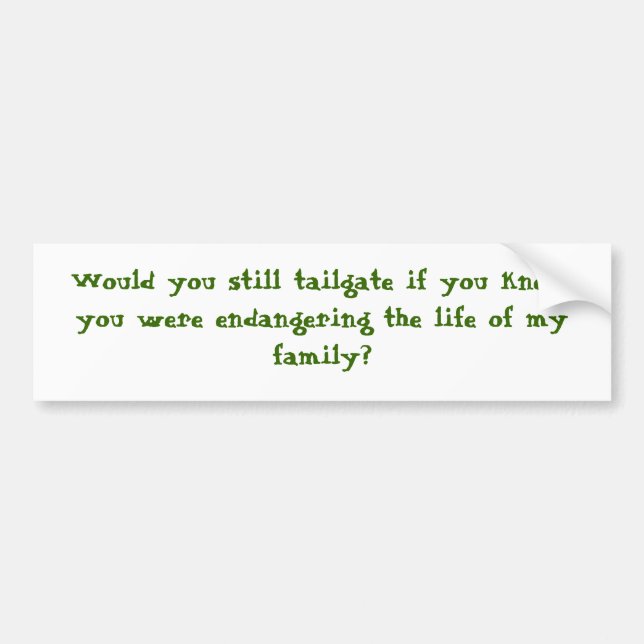 Skulle dig stilla baklucka? bildekal (Framsidan)