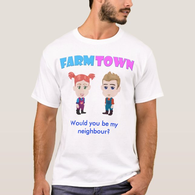 Skulle dig var mitt grann? tee shirt (Framsida)