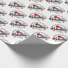 Skulle du vara min Alla hjärtans vältning Papper? Presentpapper