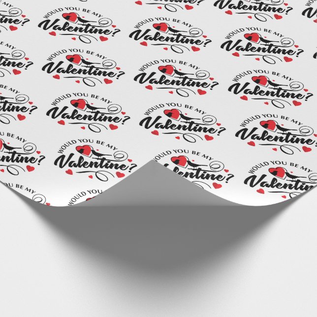 Skulle du vara min Alla hjärtans vältning Papper? Presentpapper (Hörn)