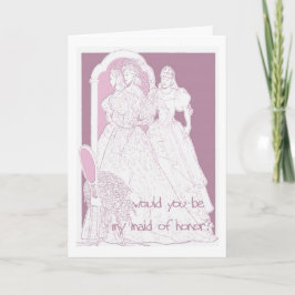 Skulle du vara min maid of honor inbjudan