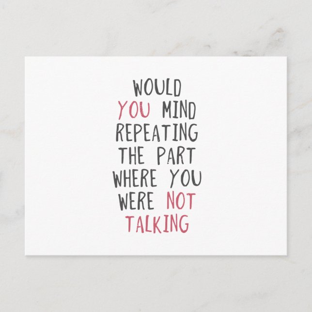 Skulle du vilja upprepa den del där du inte va vykort (Framsida)