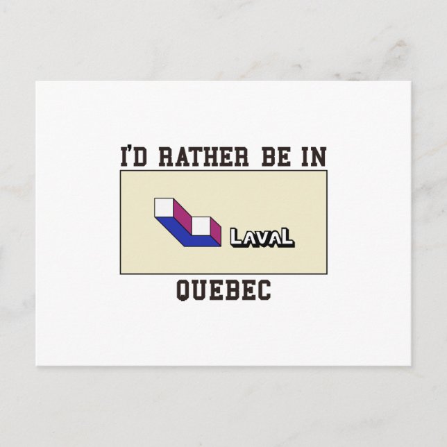 Skulle Hellre Vara I Laval Vykort (Framsida)
