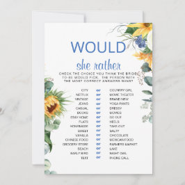 Skulle hon hellre än solrosblomma Möhippa? Inbjudningar