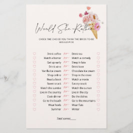 Skulle hon hellre byta Möhippa på iskräm?