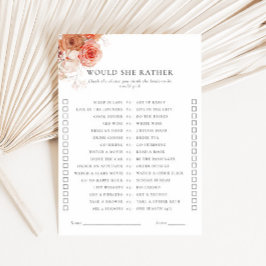 Skulle hon hellre få Floral Bridal Shower Game? Inbjudningar