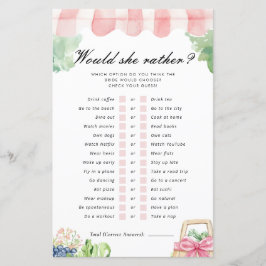 Skulle hon hellre friska från marknadsspelets Möhi