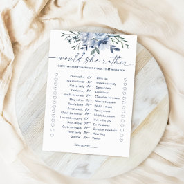 Skulle hon hellre ha ett blått Möhippa-spelkort? Inbjudningar