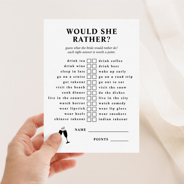 Skulle hon hellre hellre än Möhippa i Champagne? Inbjudningar (Skapare uppladdad)