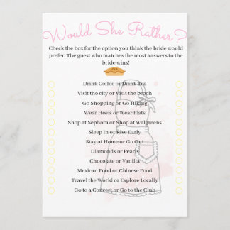 Skulle hon hellre? inbjudningar