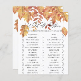 Skulle hon hellre leka - Fallande löv?