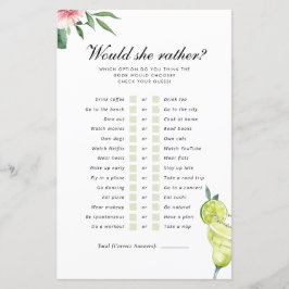 Skulle hon hellre Margarita Mexican Möhippa Game?